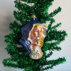 •Christopher Radko Madonna Glass Ornament•